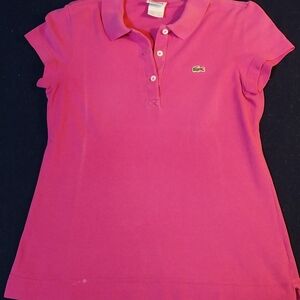 Lacoste Vibrant Pink Polo Shirt